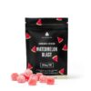 Watermelon Blast Buudabomb 250mg vegan gummies offering a juicy sour cannabis edible