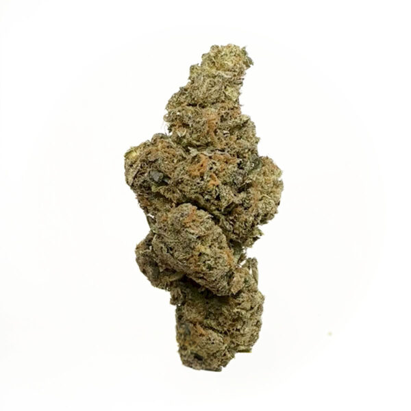 "Mimosa cannabis buds with vibrant citrus aroma and dense trichomes"