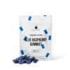 Buudabomb Blue Raspberry 100mg THC gummies with mild cannabis effects and bold flavor