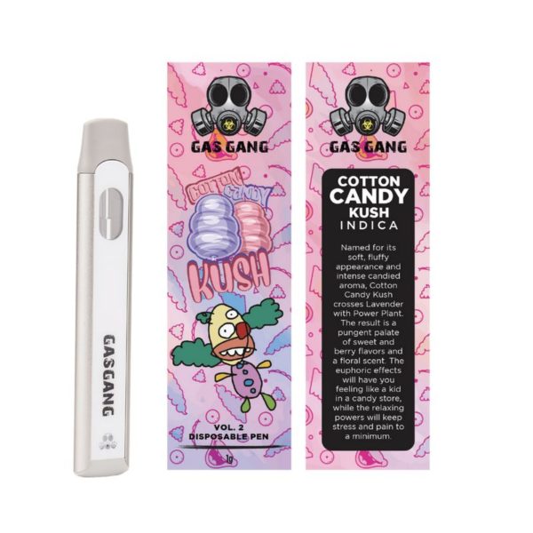 Gas gang candy cane disposable vape pen. containes 1ML THC distillate. available for same day weed delivery and mail order weed