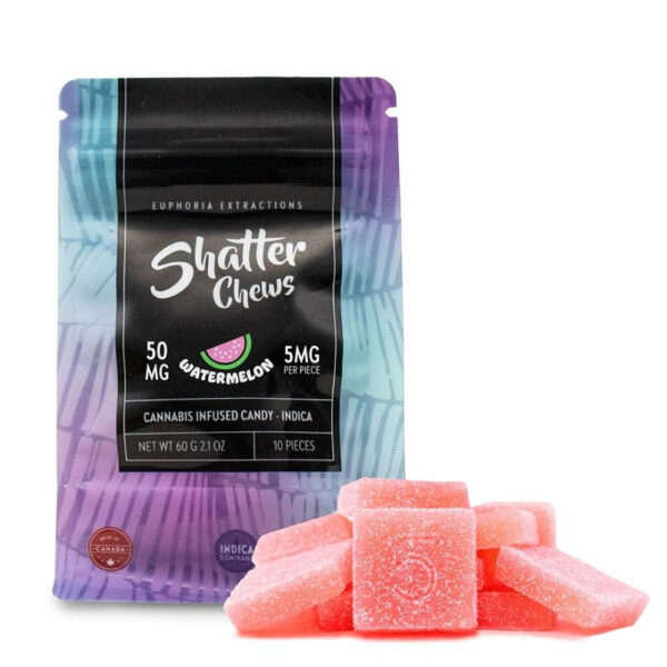 Pp“Kamikazi exclusive Euphoria 50mg Shatter Chews product image Canada”