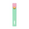 "Peach Pear Puff disposable vape with sleek stainless steel and soft-touch finish, featuring peach and sour pear flavors"