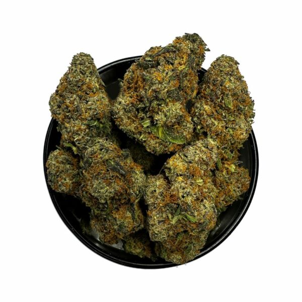 Cherry Cake strain, a sativa-dominant hybrid, available for same-day weed delivery in Toronto." "Sweet and fruity Cherry Cake cannabis buds delivered fresh by KAMIKAZI Weed Delivery."