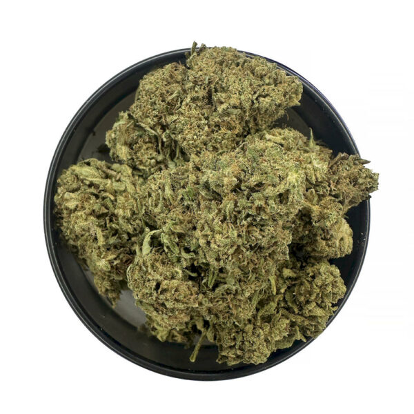 Sour Patch Kids strain close-up showing trichome-rich buds and fruity terpene profile