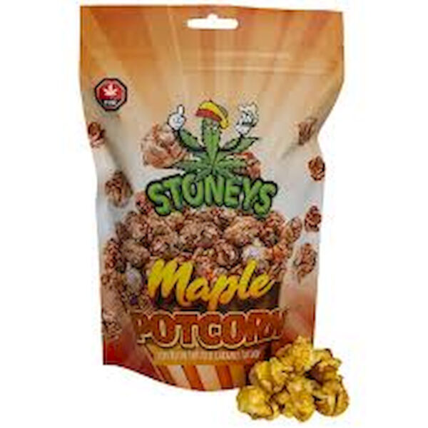 1000 mg Stoney’s PotCorn Maple THC popcorn large container
