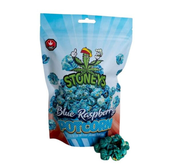 Caramel THC popcorn by Stoney’s PotCorn for edible snack lovers