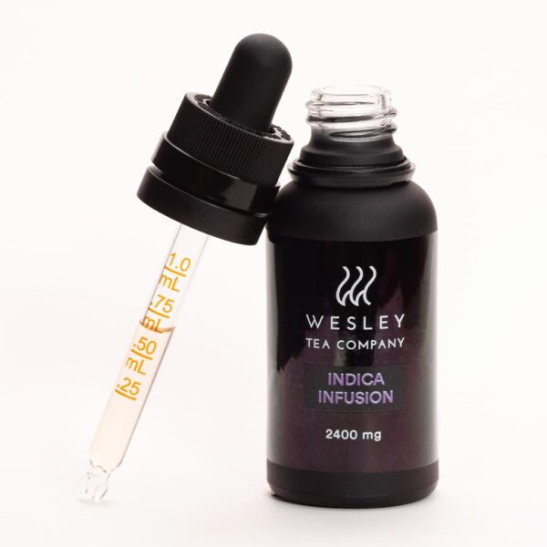 THC oil dropper with 10mg, 20mg, and 40mg marks for accurate dosing