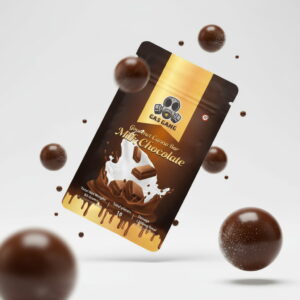 “Gas Gang Milk Chocolate edible — resealable wrapper close-up”