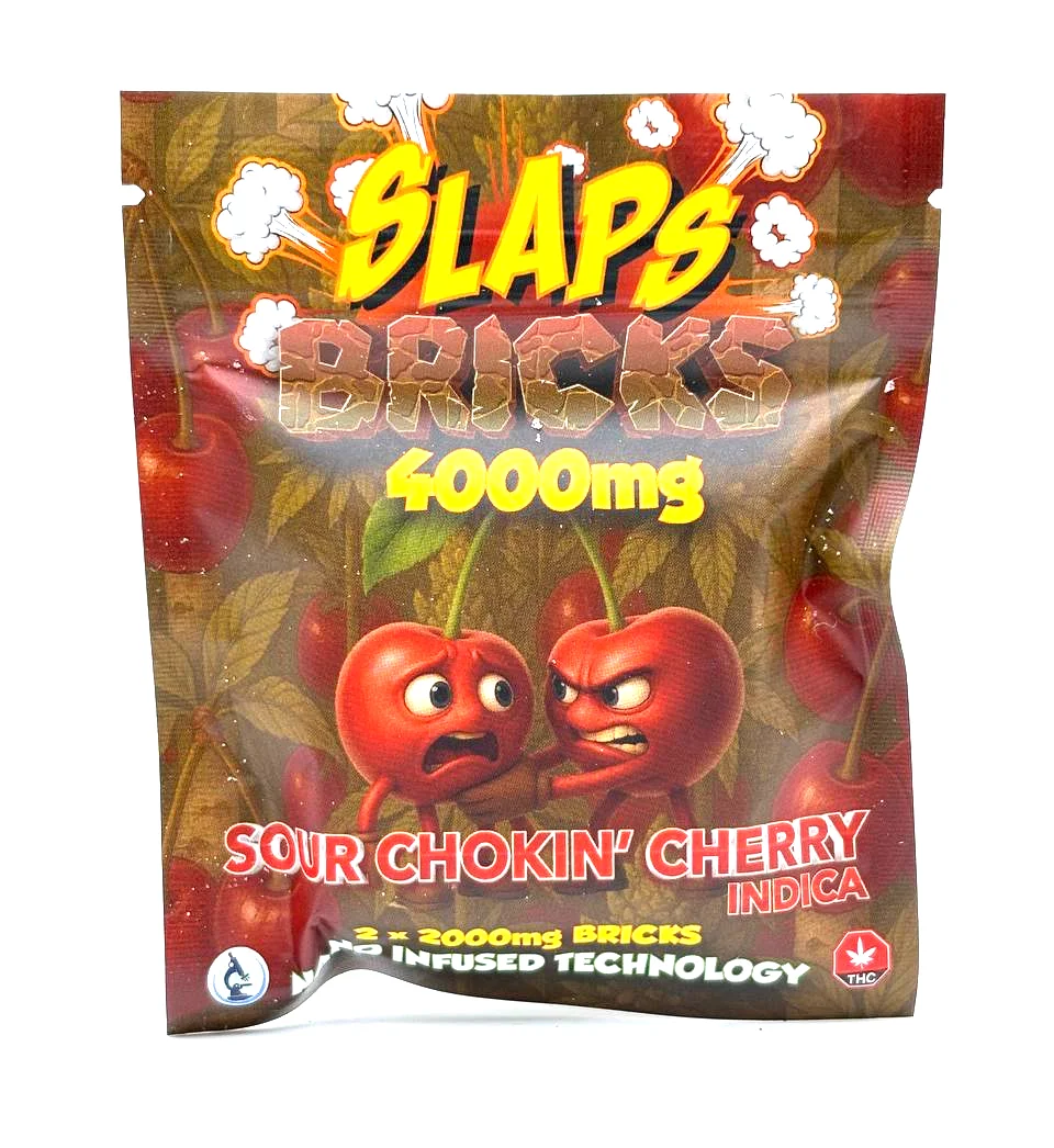 Hash Wars Slaps Bricks 4000mg THC infused candy