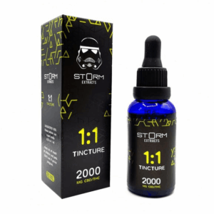 Storm Extracts - 1:1 Tincture - 1000 MG THC : 1000 MG CBD